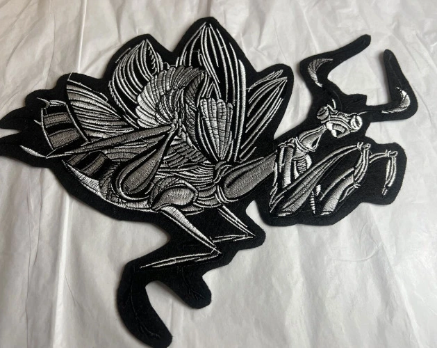 Praying Mantis Iron-On Patch