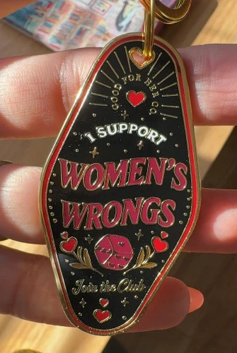 I support Womens Wrongs Keychain