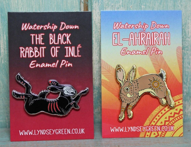  The Black Rabbit & El-ahrairah Hard Enamel Pin Set 