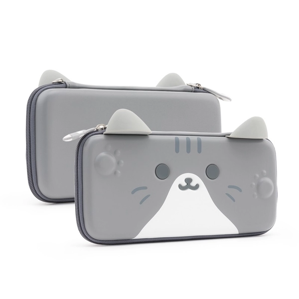 Kawaii Cat Nintendo Switch Case Cat Paw Switch Case Cute Switch OLED Accessories - Gray