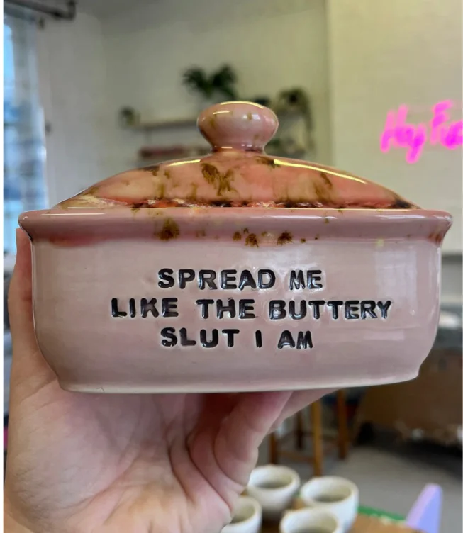 Hand made Butter Dish 