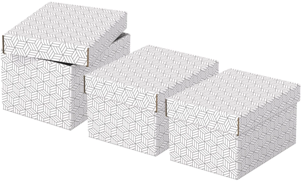 ESSELTE Home, velikost S, 20 x 15 x 25.5 cm, bĂlĂĄ - set 3 ks