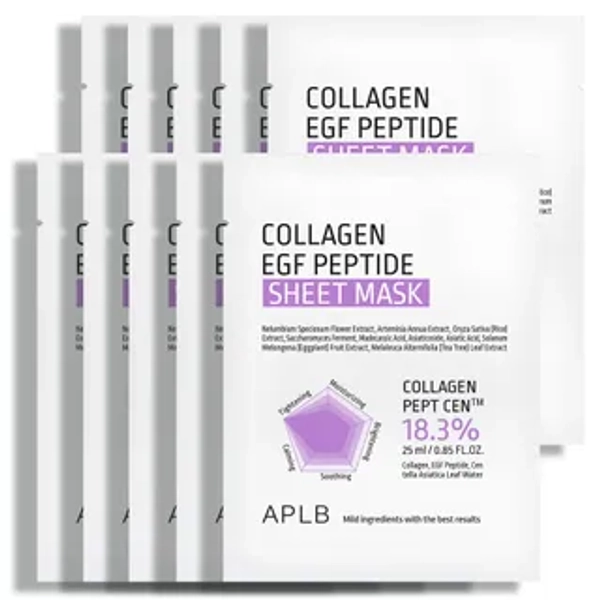 Collagen EGF Peptide Sheet Mask Set