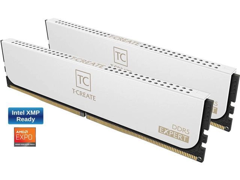 Team Group T-CREATE EXPERT 128GB (2 x 64GB) 288-Pin PC RAM DDR5 6400 (PC5 51200) Desktop Memory Model CTCWD5128G6400HC42CDC01