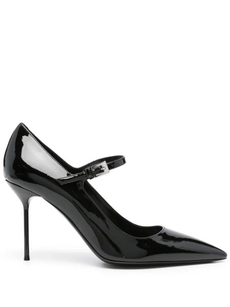 90mm leather heeled pumps | 36
