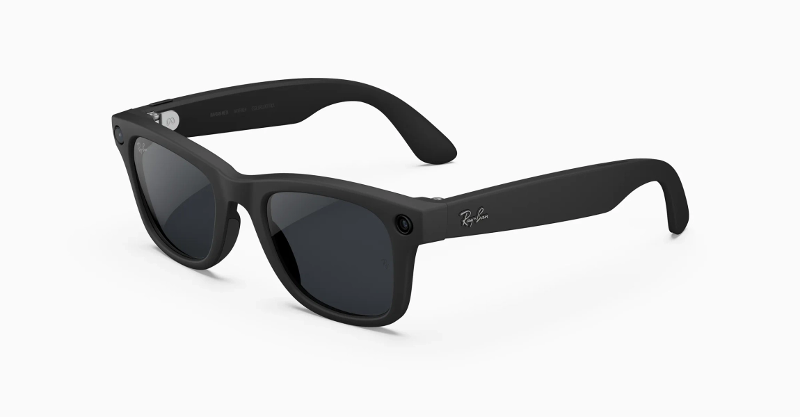 Ray-Ban Meta Wayfarer (Gen 2) Matte Black AI Glasses with Grey Transitions® Lenses