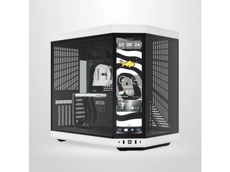 HYTE Y70 touch infinite Dual Chamber ATX Mid Tower Modern Aesthetic Case With Integrated 2.5K LCD Touchscreen