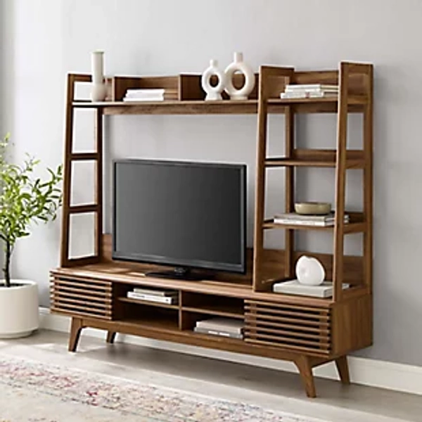 Modway Render 70'' Entertainment Center with Shelves