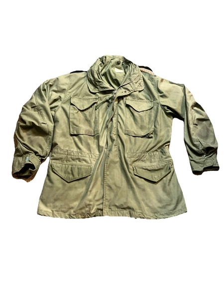 US.ARMY 70s~ M65 L KHK 8405-782-2943 Jacket Coat Large Long