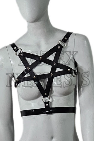 Latex Nemesis Pentagram Harness