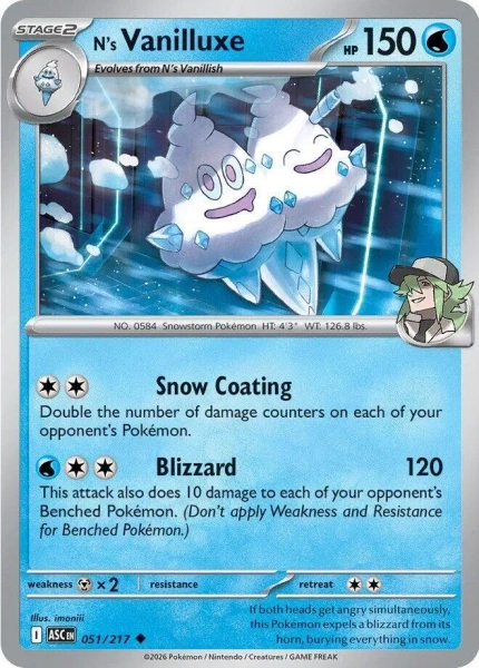 N's Vanilluxe - Pokemon Ascended Heroes #51