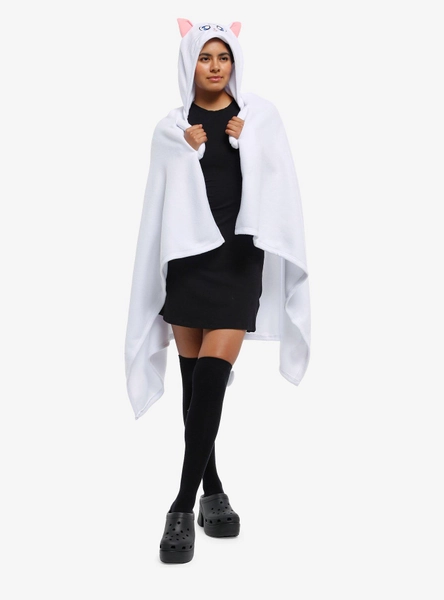 Pretty Guardian Sailor Moon Artemis Hooded Throw Blanket
