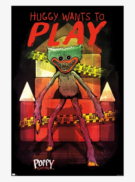 Poppy Playtime Huggy Wuggy Wants To Play Poster