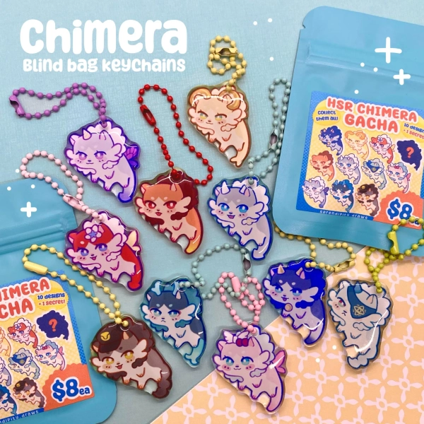 Honkai Star Rail Chimera Keychain Blind Bag