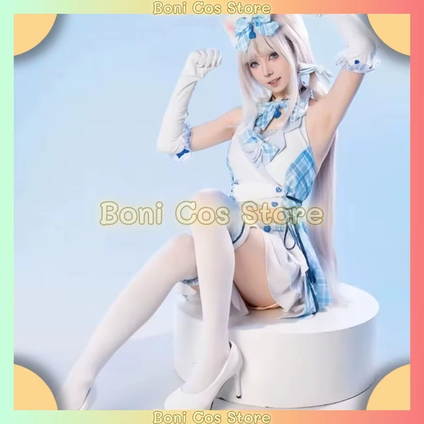 Nekopara Chocola Vanilla Cute Soft Girl Lolita Dress Cosplay Costume Full Set Women Anime Halloween Comic Con Carnival Roleplay - AliExpress 200000532