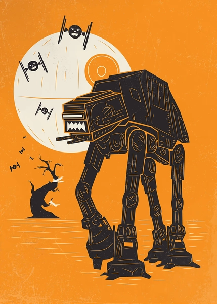 'Walker' Poster, picture, metal print, paint by Star Wars | Displate