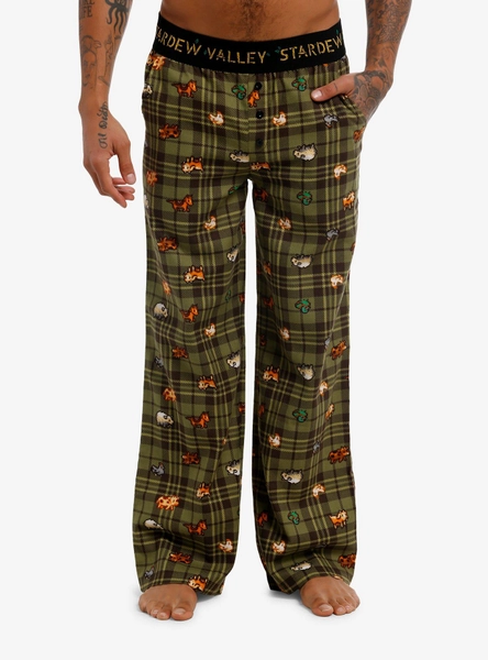 Stardew Valley Plaid Pajama Pants