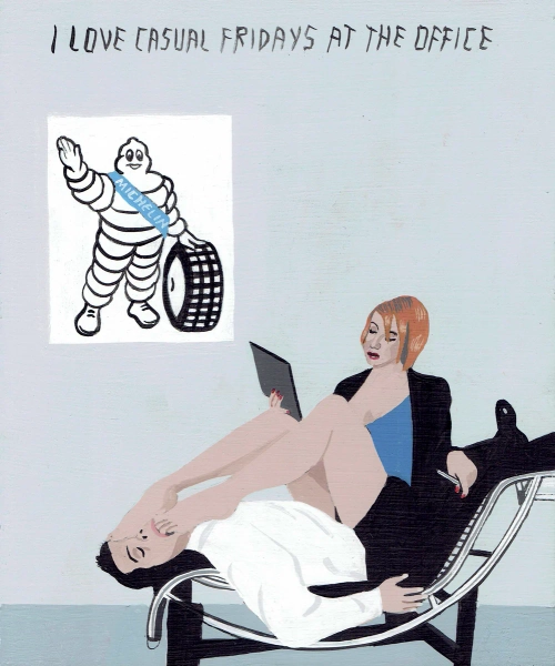 CASUAL FRIDAY AT THE OFFICE - Painting by PulpBrother