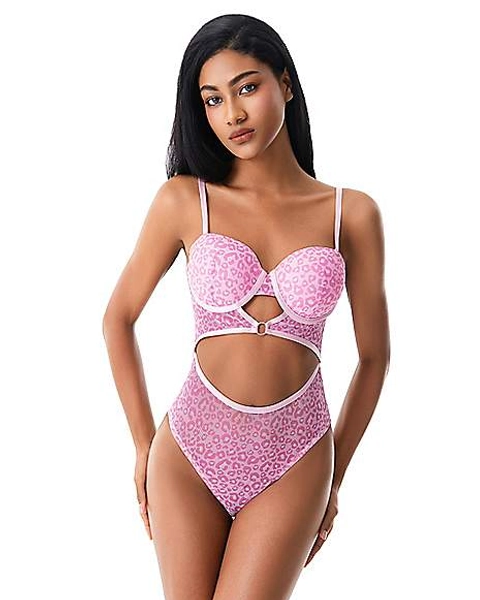 Pink Cheetah Print Bodysuit