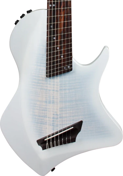 Abasi Stage 7 Nylon-string Acoustic-electric Guitar - White Burst