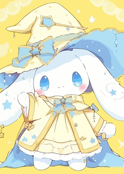 'Cinnamoroll in Wizard Outfit' Poster, picture, metal print, paint by DewyArt | Displate