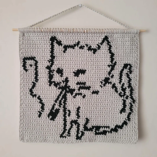  Smoking Cat Tapestry 