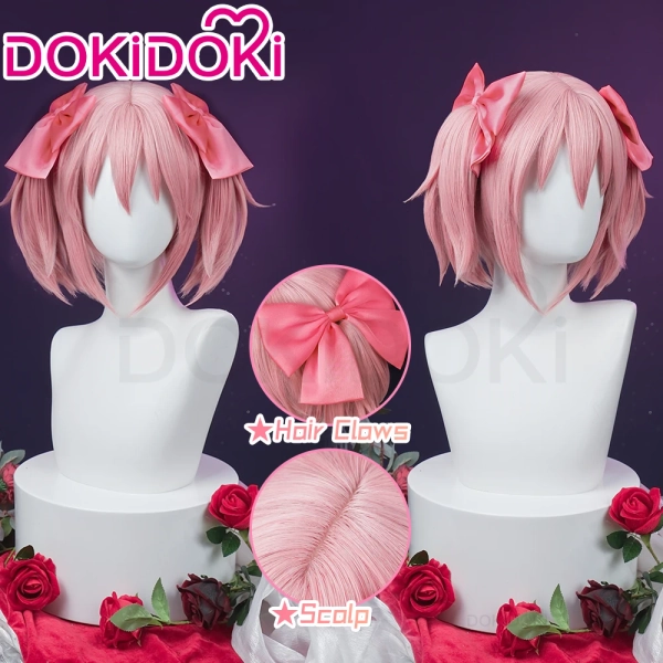 IN MAGAZZINO Madoka Parrucca Anime Parrucca Cosplay DokiDoki Donne Capelli Rosa Kanamee Madokaa Parrucca Cosplay Protezione Della Parrucca Gratuita Halloween - AliExpress 200000532