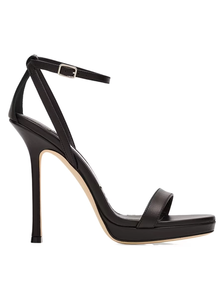 Jimmy Choo Moza 120MM Leather Sandals | Saks Fifth Avenue