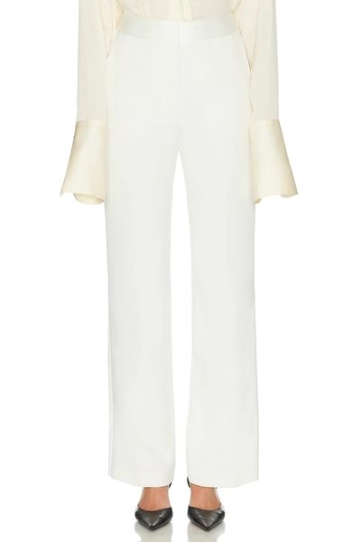 fleur du mal Tuxedo Pant in Ivory