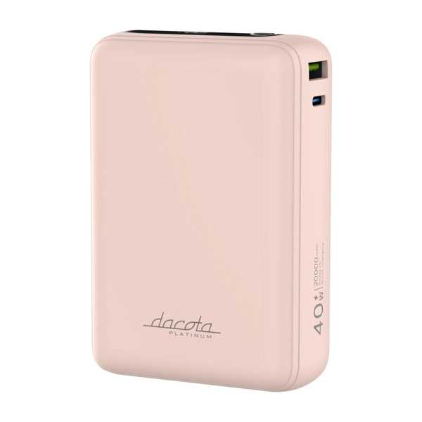 Dacota Platinum AM20 40 W -varavirtalähde 20 000 mAh, vaaleanpunainen - Power.fi