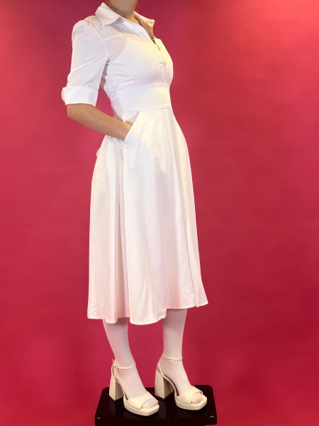 White Nursing Dress