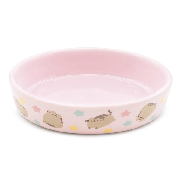 Pusheen Purple Stars Oval Bowl for Cats, Assorted