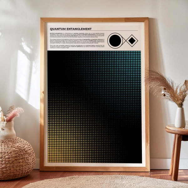 Quantum Entanglement Print: Science Classroom & Lab Wall Art