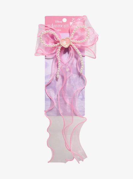 Disney The Aristocats Marie Pearl Organza Hair Bow