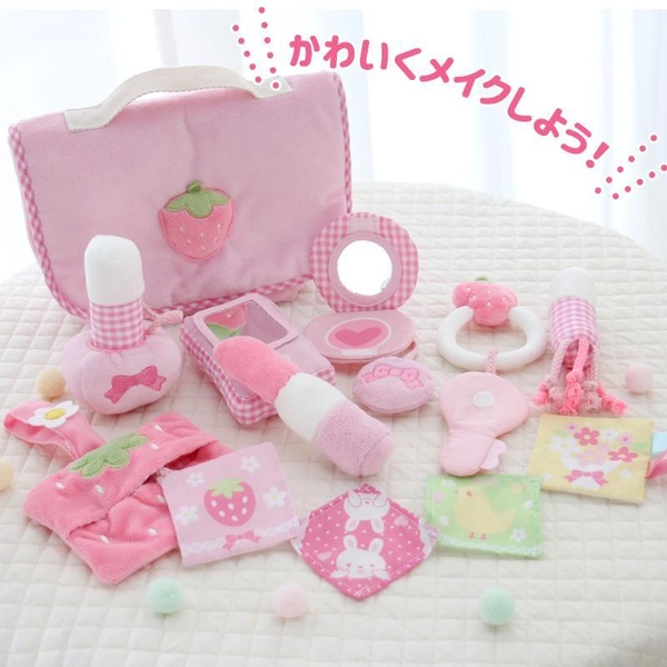 Mother Garden Cloth Toy Strawberry Makeup Set Baby Toy Educational Toy