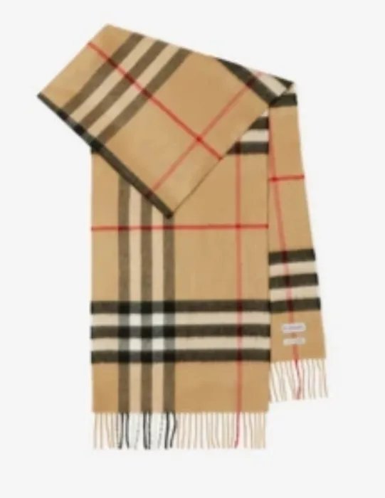 Burberry Check Cashmere Scarf