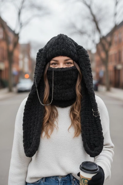 Ski Helmet Bunny Balaclava