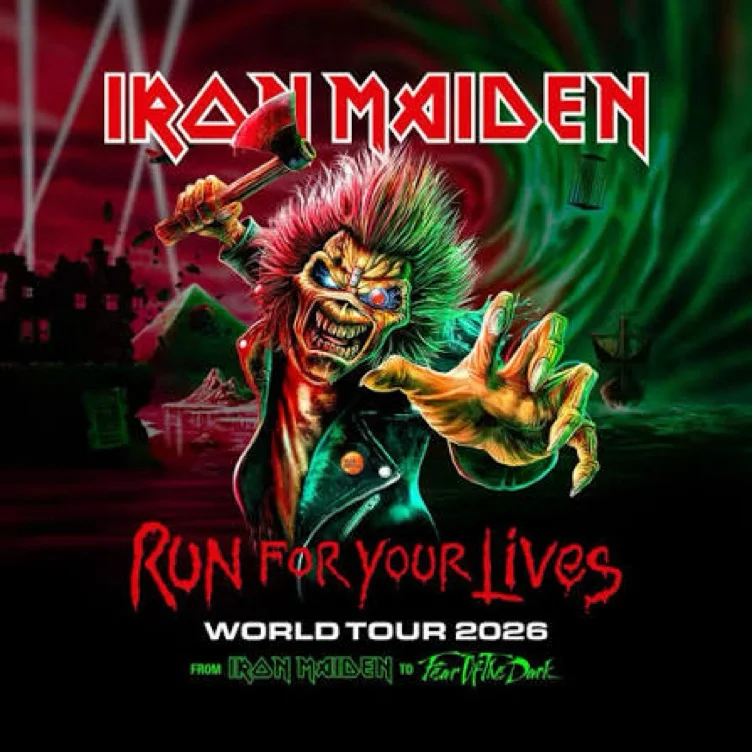 Iron Maiden front field ticket + Fly + AirBnb