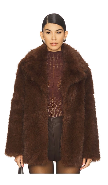 Steve Madden Kindra Coat in Brown. - size S (also in XL)