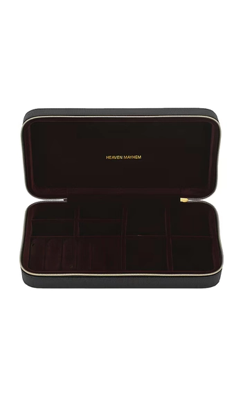 Heaven Mayhem Travel Jewelry Case in Black.