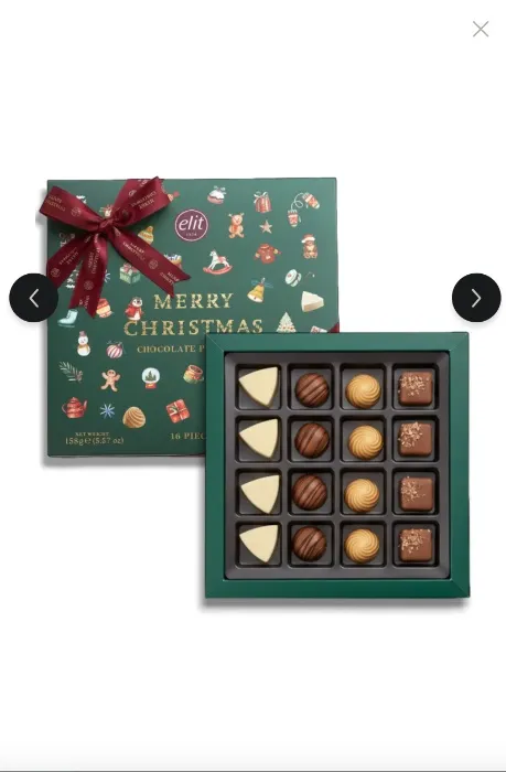 Elit Çikolata Merry Christmas Yeşil Spesiyal Kutu 158g Glutensiz