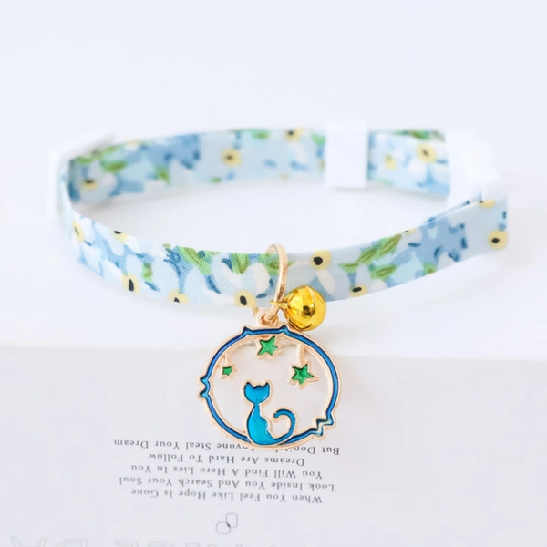 Cute Cat Collars Pastel Pet Collars Kawaii Aesthetic Pet Accessories Breakaway Collar Kitten Neckwear - K