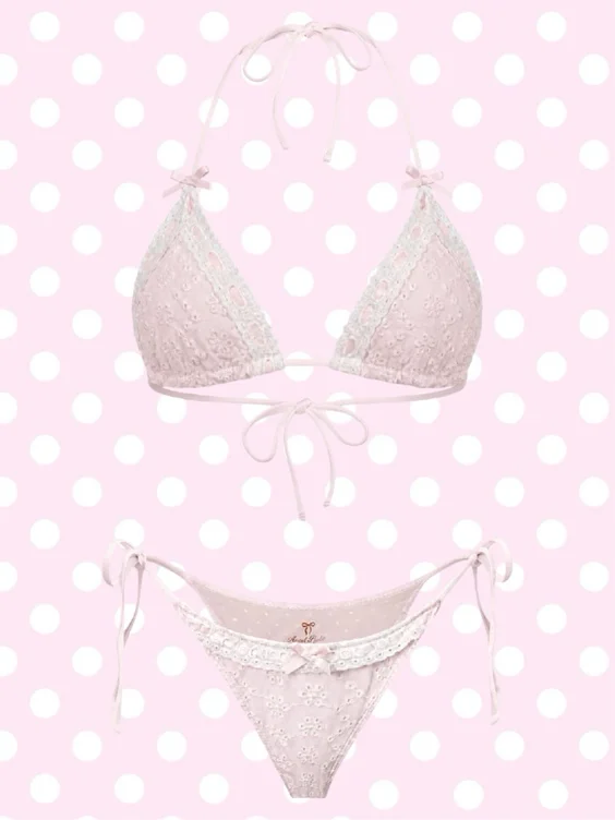 Coquette Cotton Eyelet Bikini