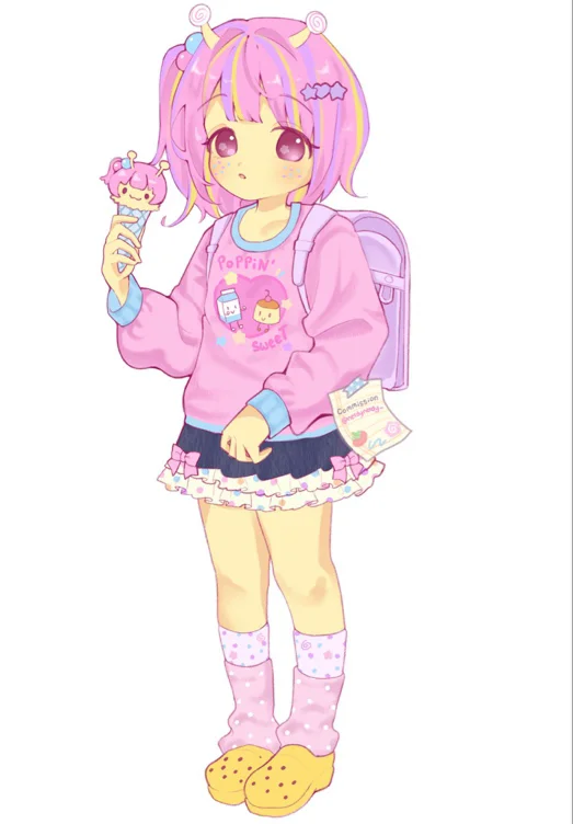 3D chibi model- by Aluphineee