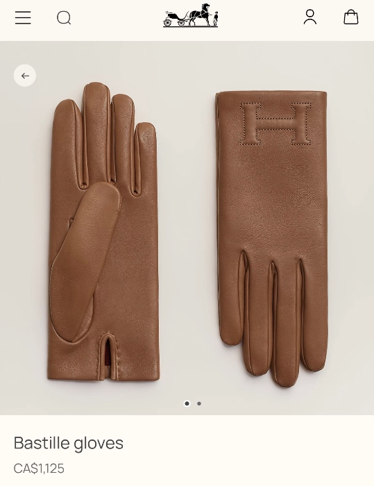 Hermes gloves 