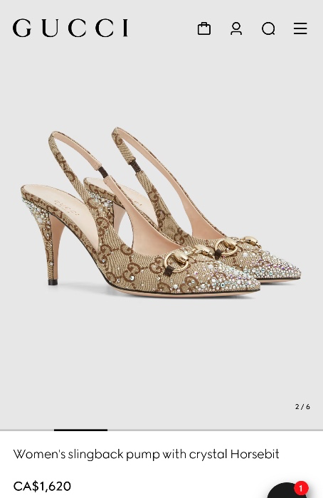 Gucci slingback heels