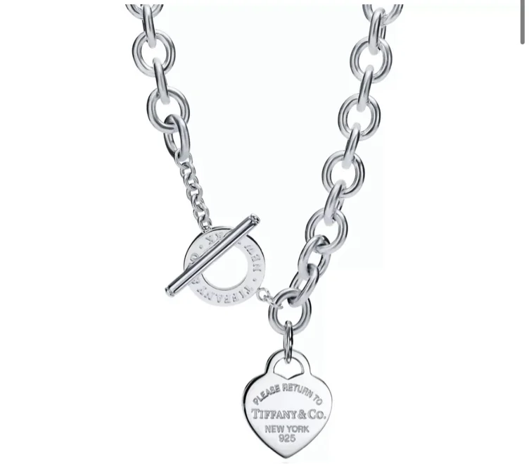 Return to Tiffany® Heart Tag Toggle Necklace in Silver