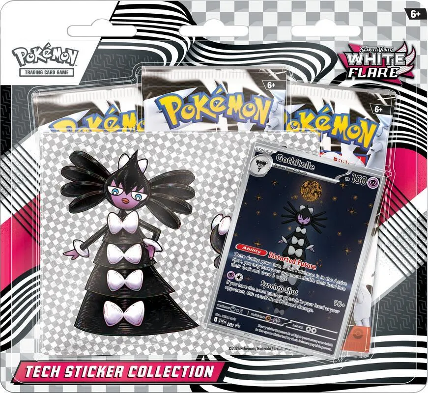 White Flare Tech Sticker Collection