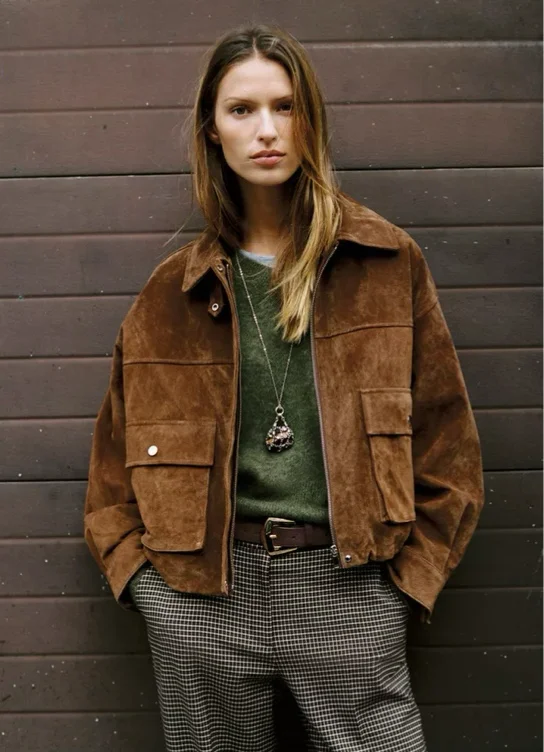 BLOUSON BOMBER 100% CUIR