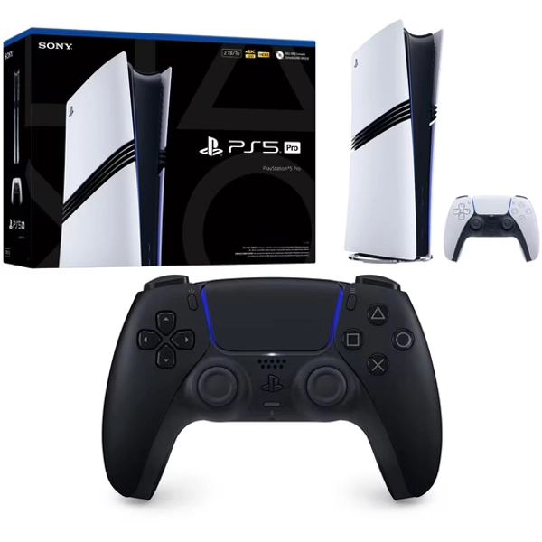 PlayStation 5 Pro Console with Sony PS5 DualSense Wireless Controller - Midnight Black